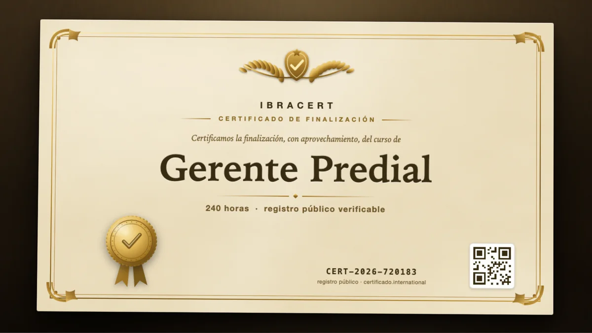Portada del curso Gerente Predial
