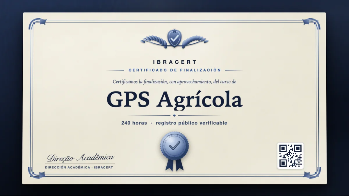 Portada del curso GPS Agrícola