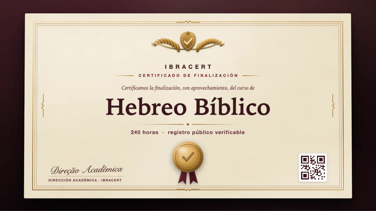 Portada del curso Hebreo Bíblico