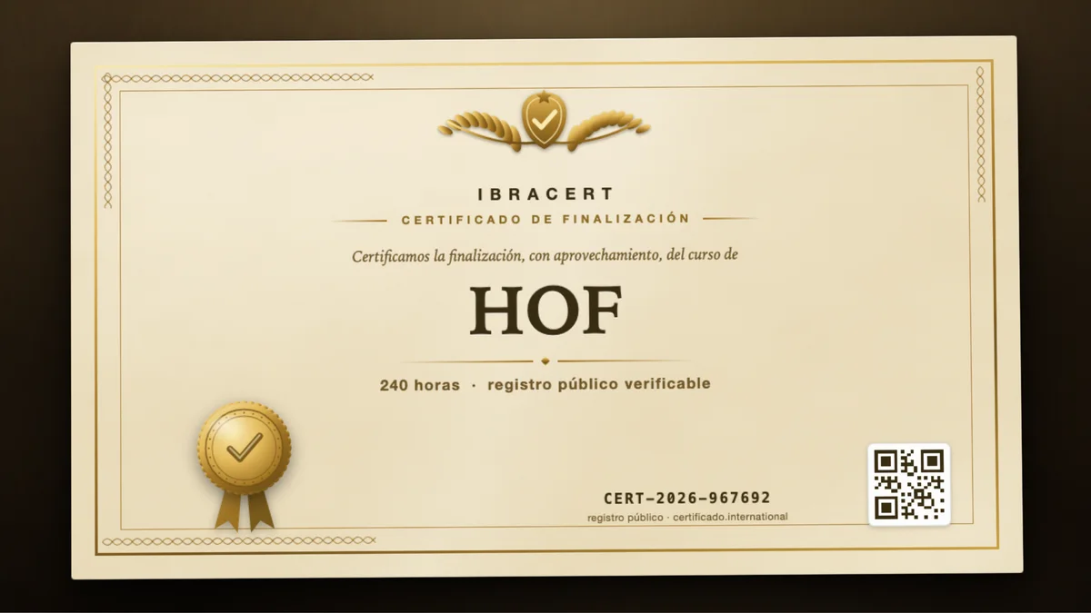 Portada del curso HOF