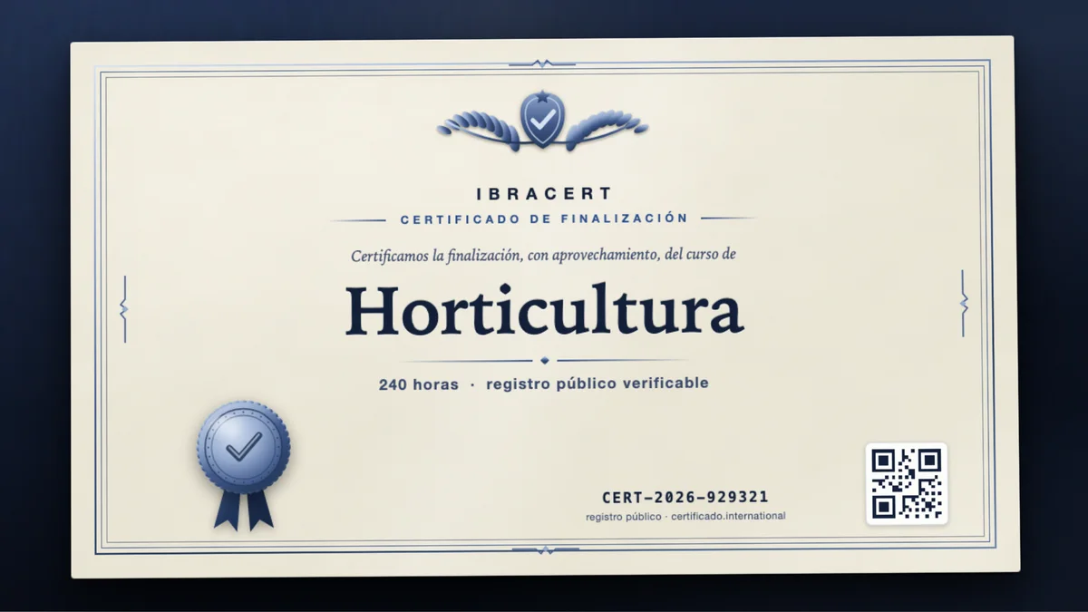 Portada del curso Horticultura