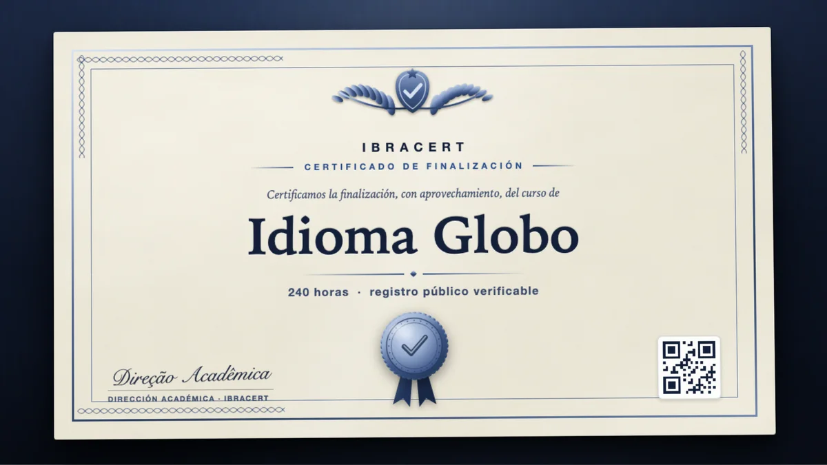 Portada del curso Idioma Globo