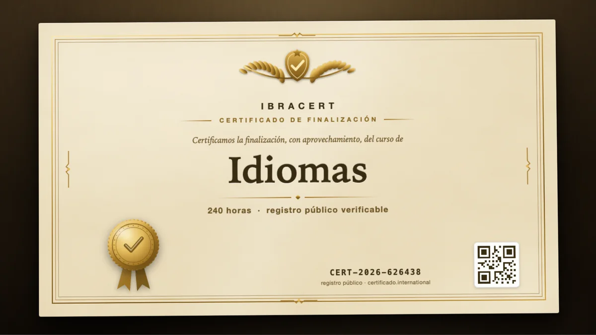 Portada del curso Idiomas