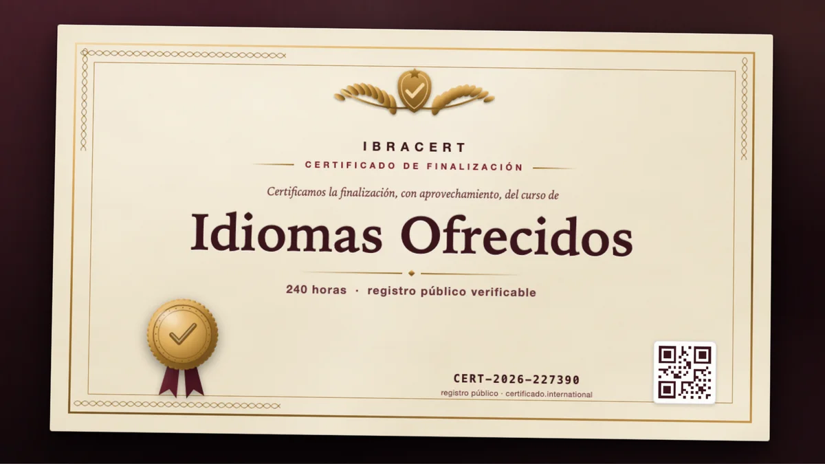 Portada del curso Idiomas Ofrecidos