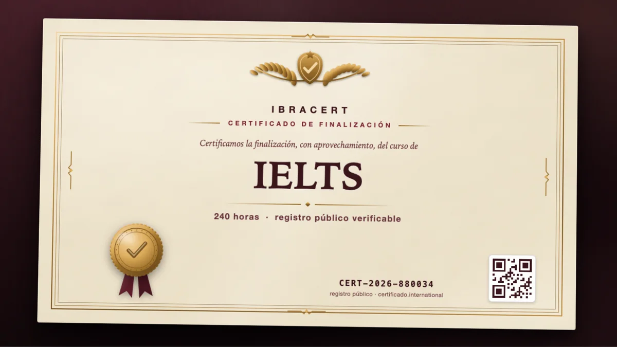 Portada del curso IELTS