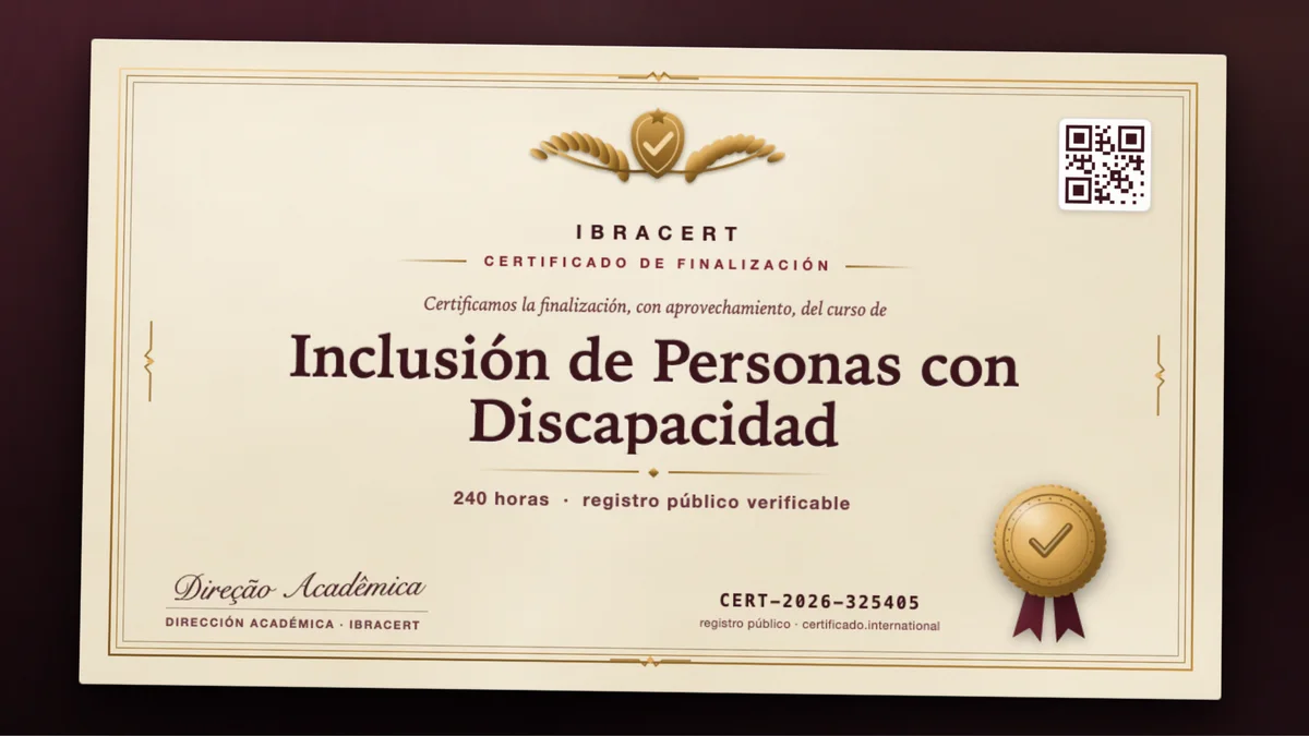 Portada del curso Inclusión de Personas con Discapacidad