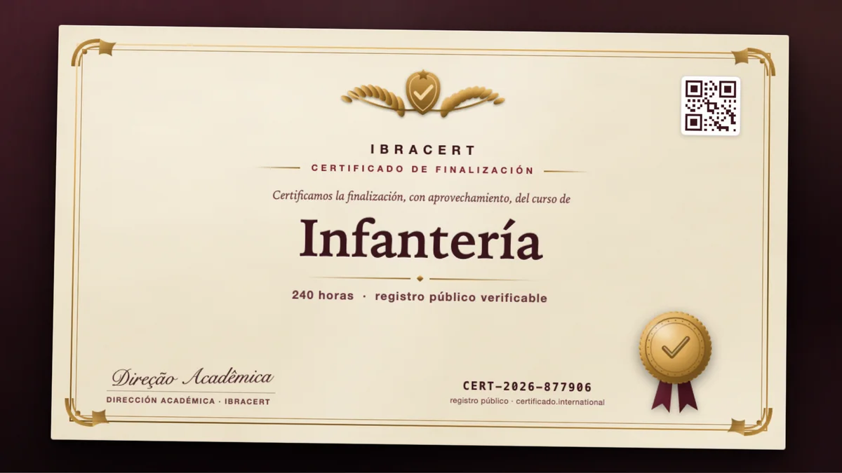 Portada del curso Infantería