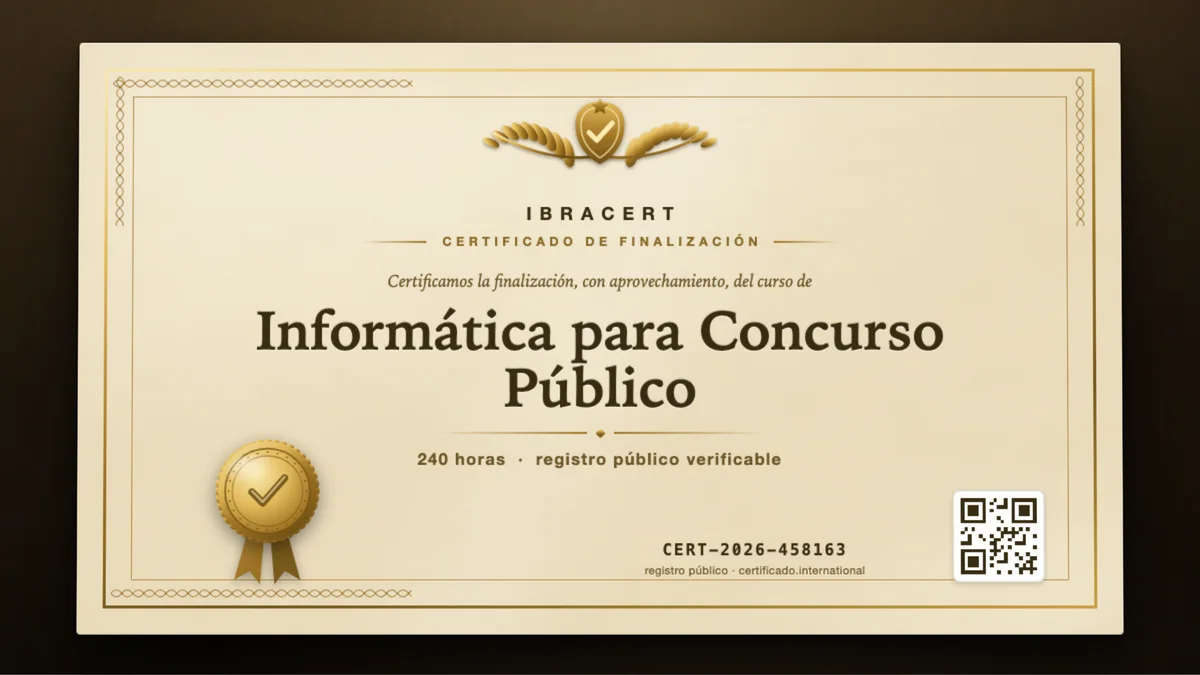 Portada del curso Informática para Concurso Público
