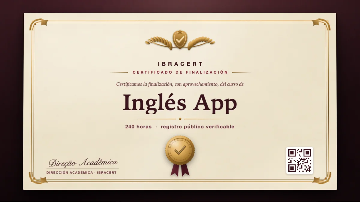 Portada del curso Inglés App