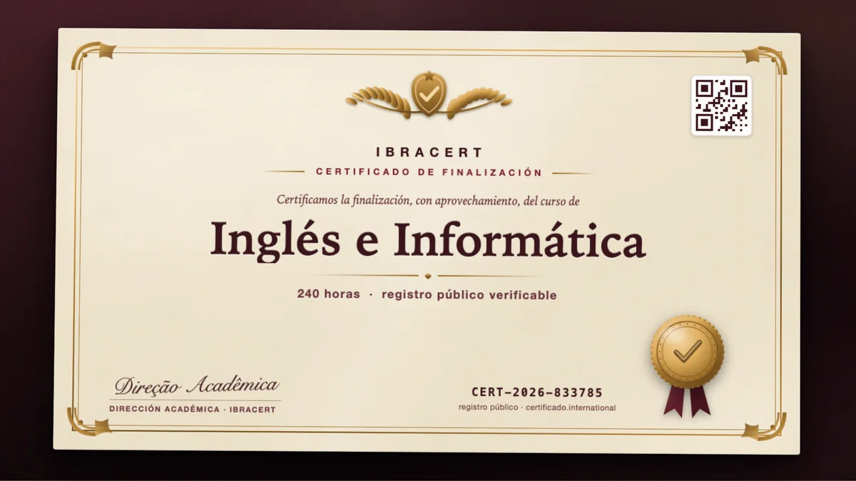 Portada del curso Inglés e Informática