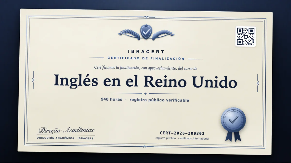 Portada del curso Inglés en el Reino Unido