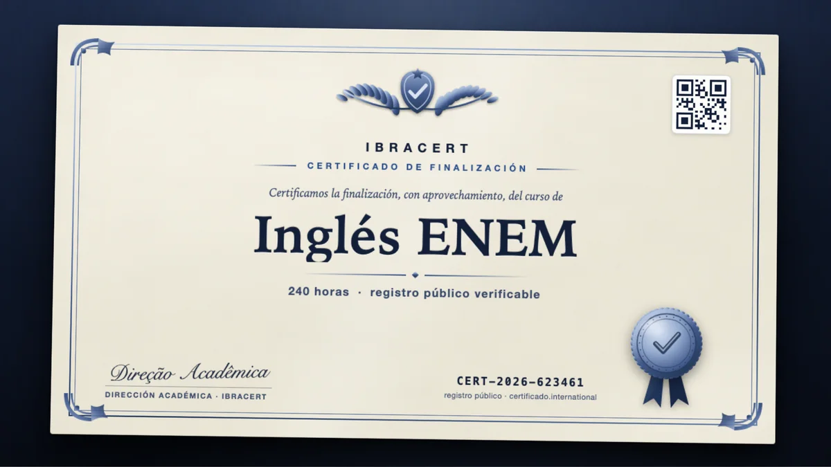 Portada del curso Inglés ENEM