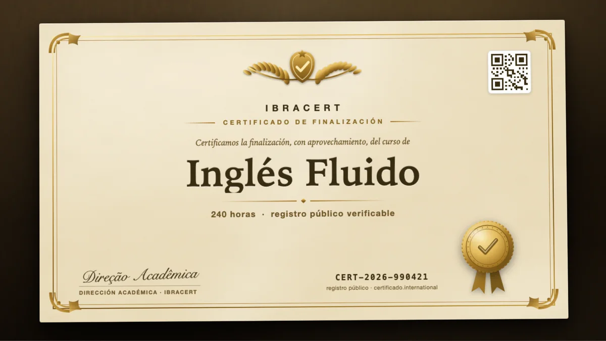 Portada del curso Inglés Fluido