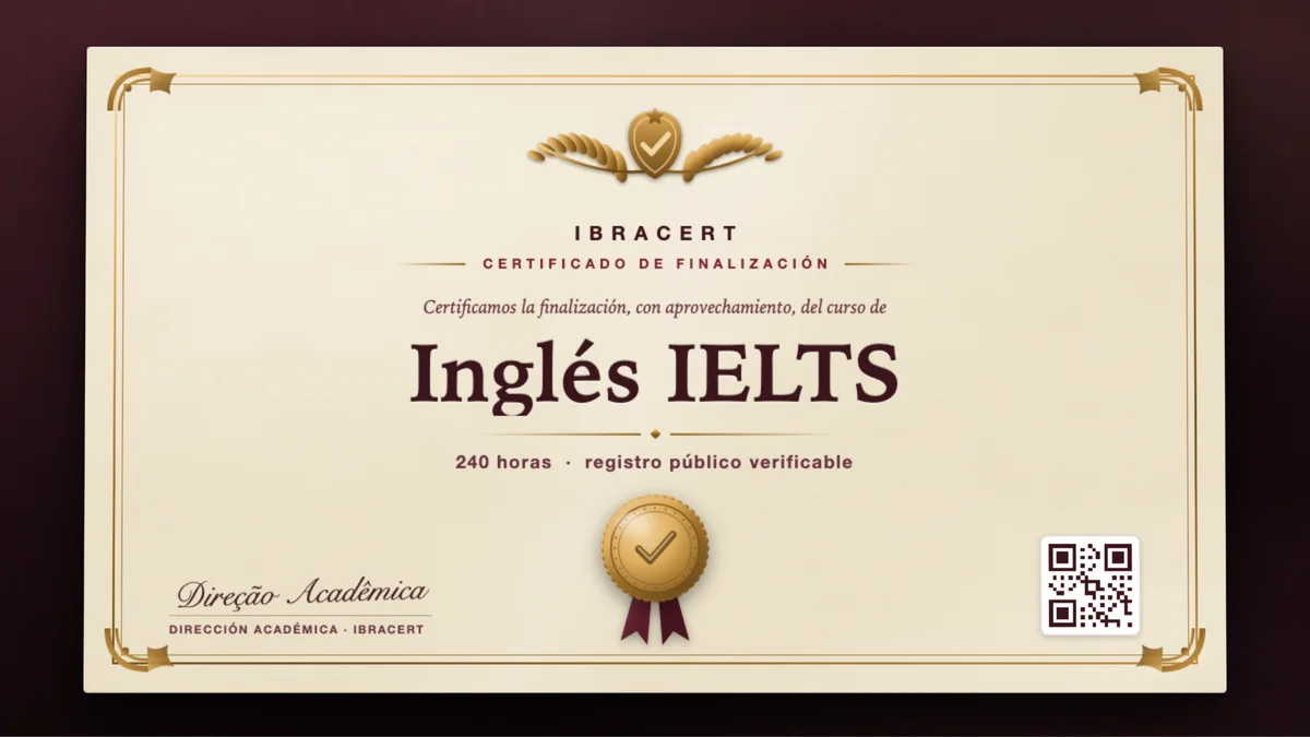 Portada del curso Inglés IELTS