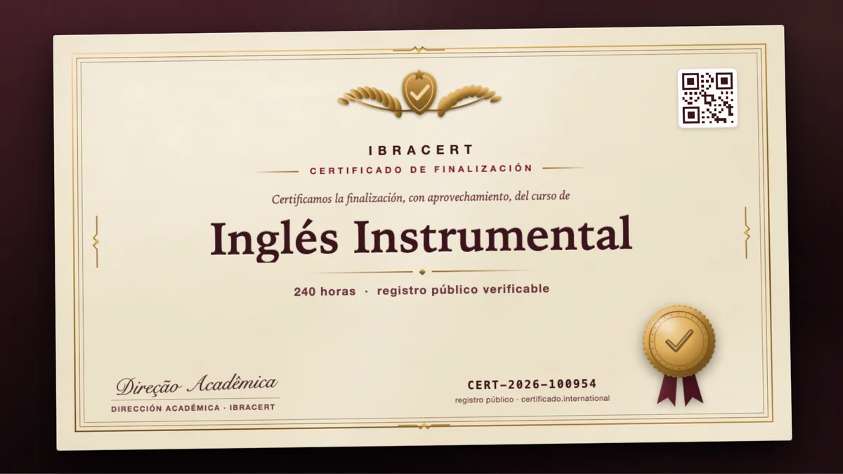 Portada del curso Inglés Instrumental