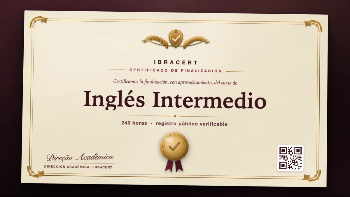 Portada del curso Inglés Intermedio