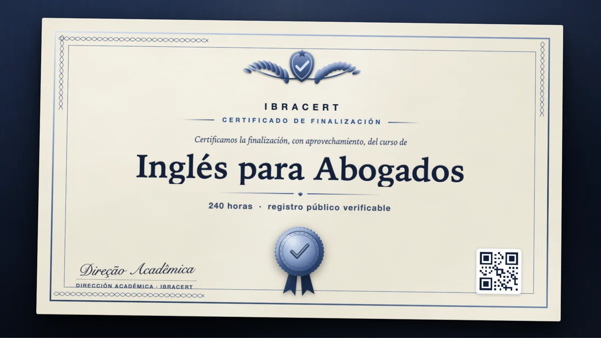 Portada del curso Inglés para Abogados
