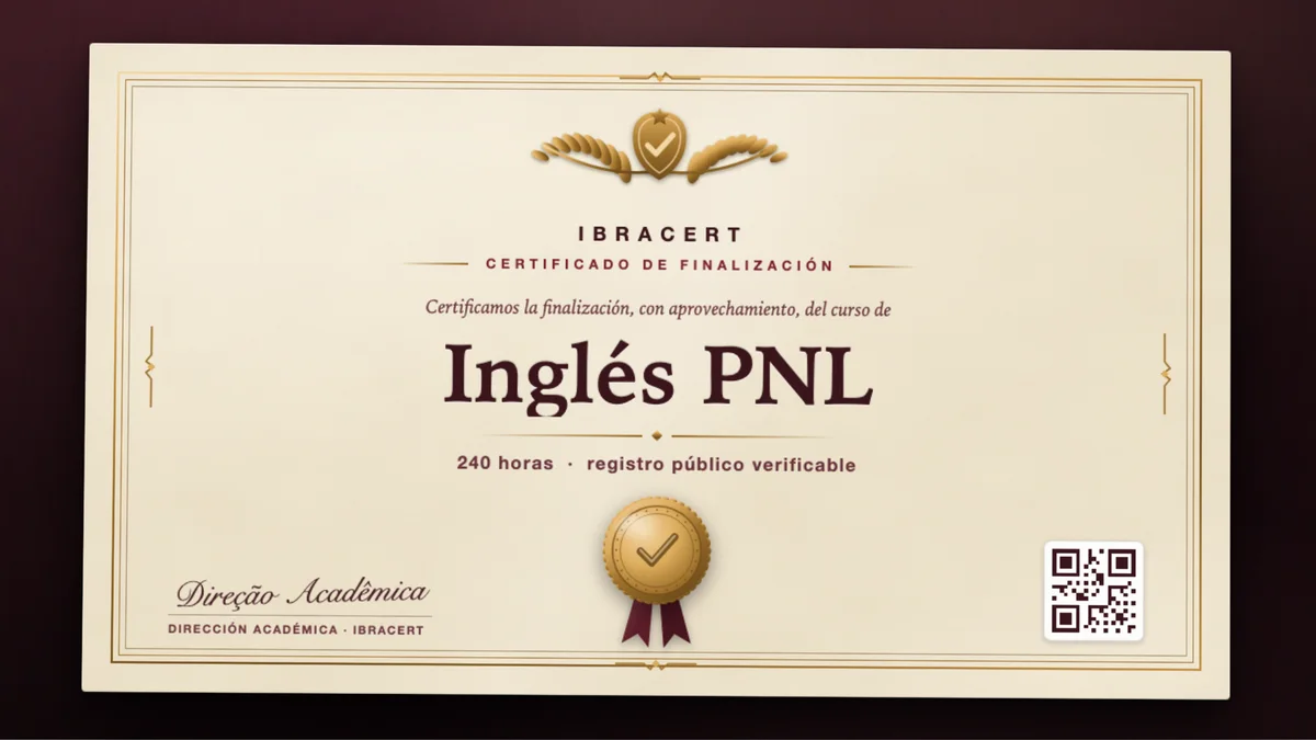 Portada del curso Inglés PNL