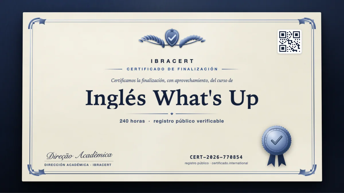 Portada del curso Inglés What's Up