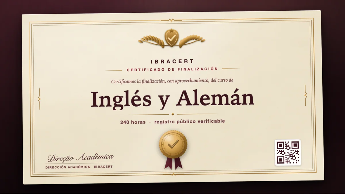 Portada del curso Inglés y Alemán