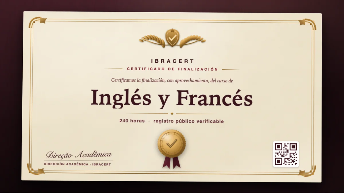 Portada del curso Inglés y Francés