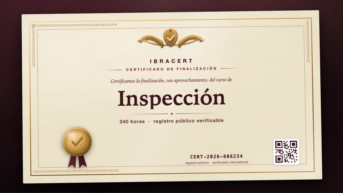 Portada del curso Inspección