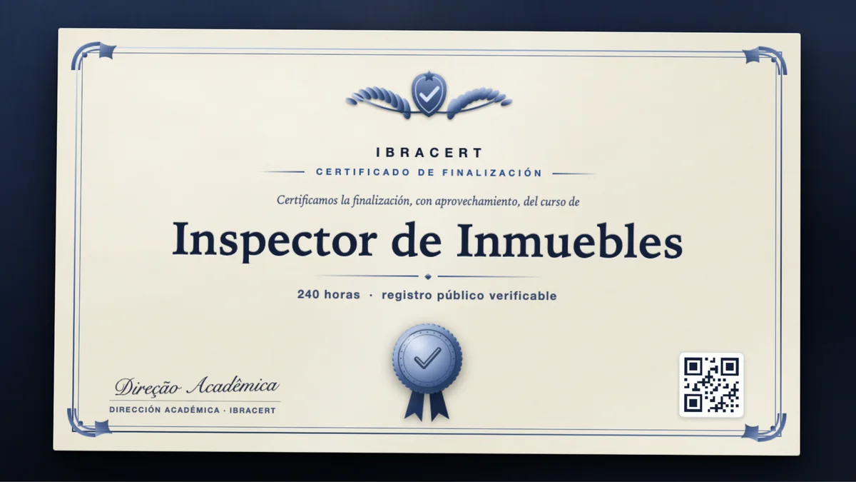 Portada del curso Inspector de Inmuebles