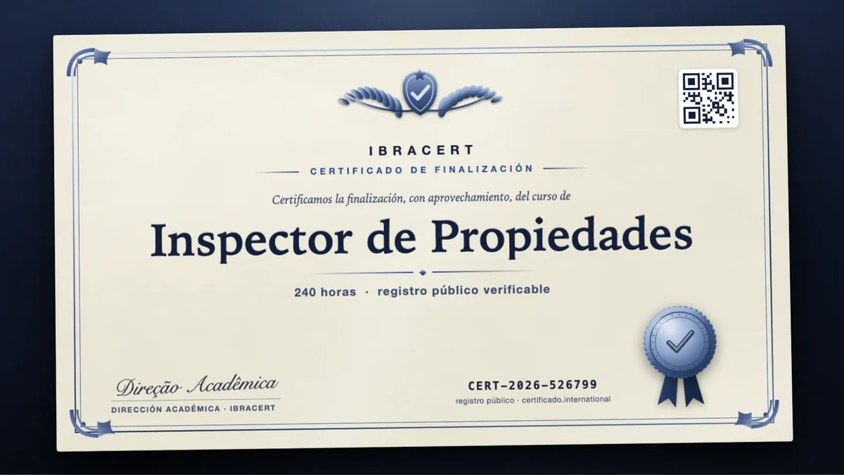 Portada del curso Inspector de Propiedades