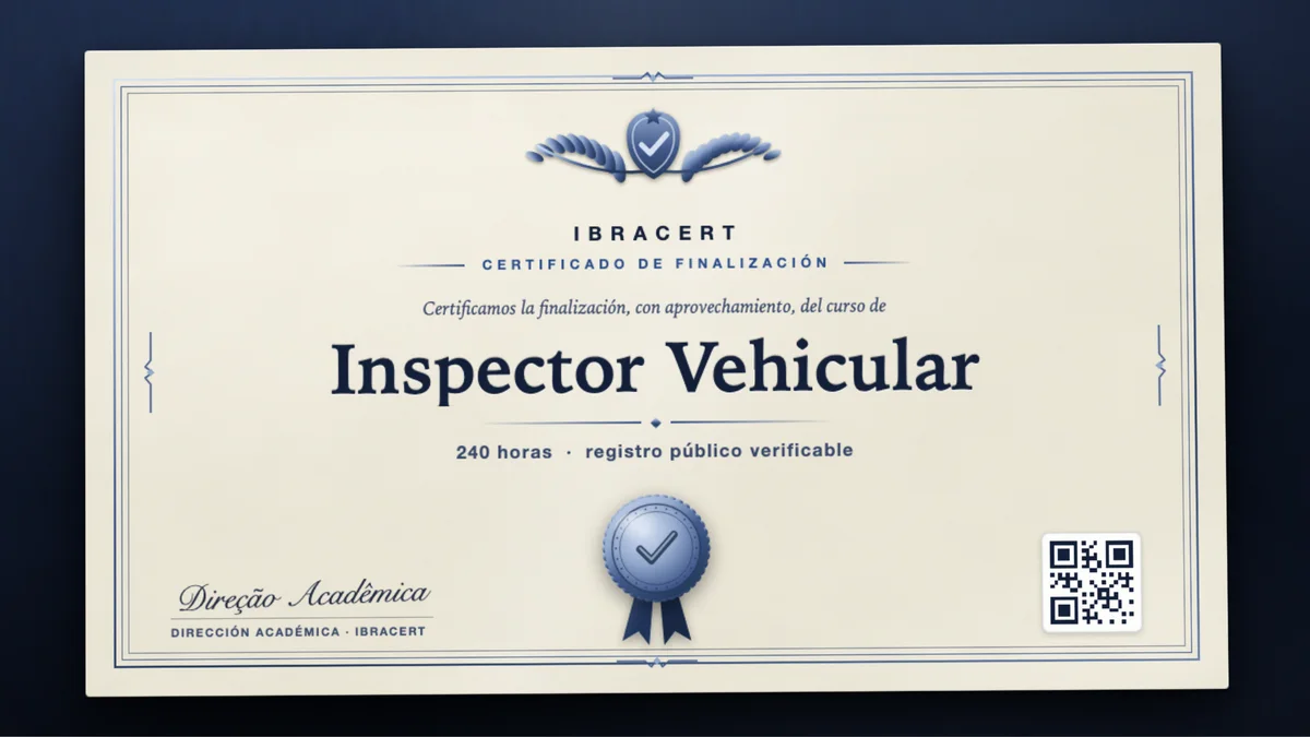 Portada del curso Inspector Vehicular