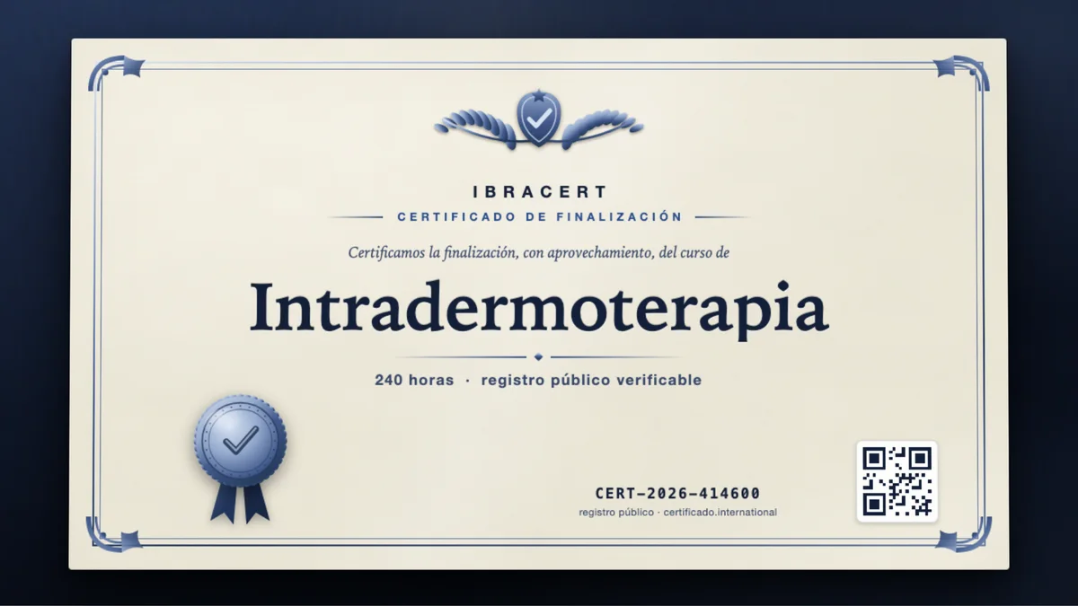 Portada del curso Intradermoterapia