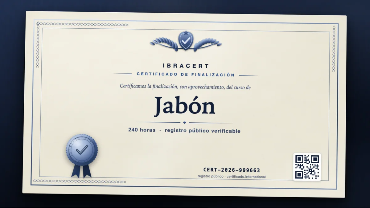 Portada del curso Jabón