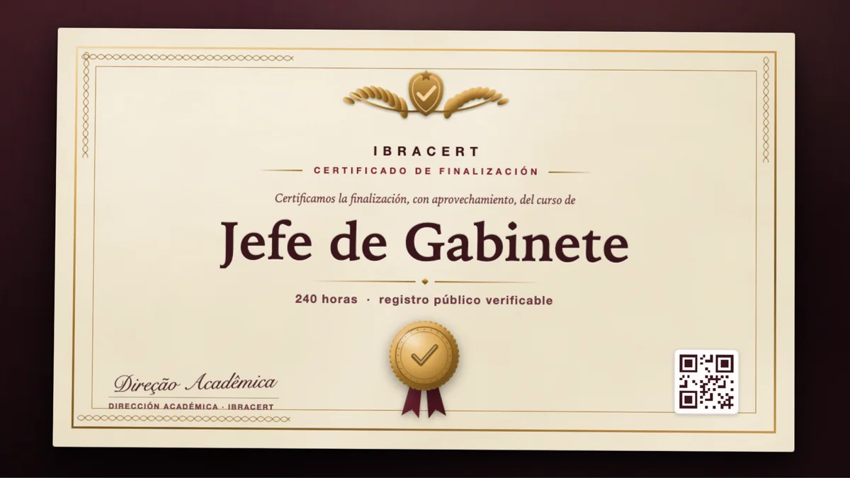 Portada del curso Jefe de Gabinete