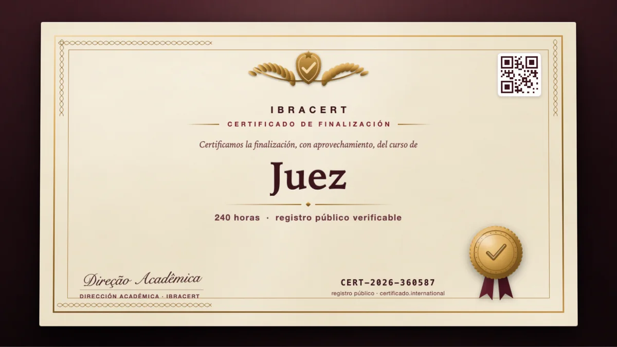 Portada del curso Juez