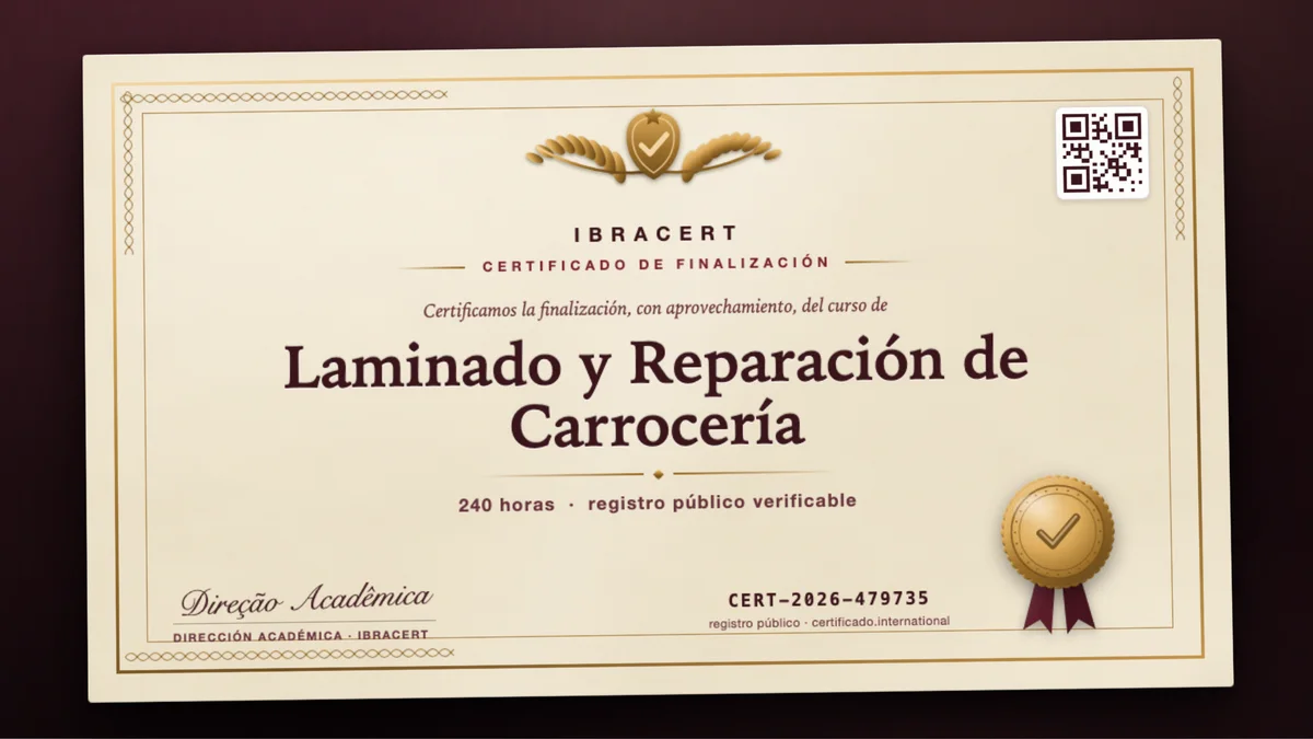 Portada del curso Laminado y Reparación de Carrocería