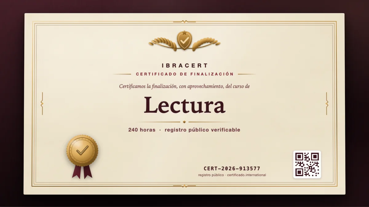 Portada del curso Lectura