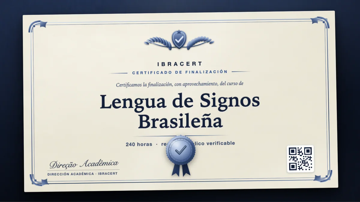 Portada del curso Lengua de Signos Brasileña
