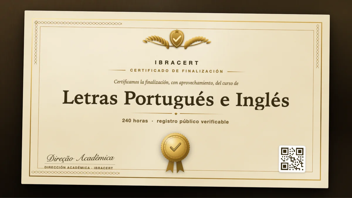 Portada del curso Letras Portugués e Inglés