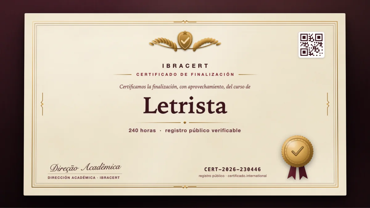 Portada del curso Letrista