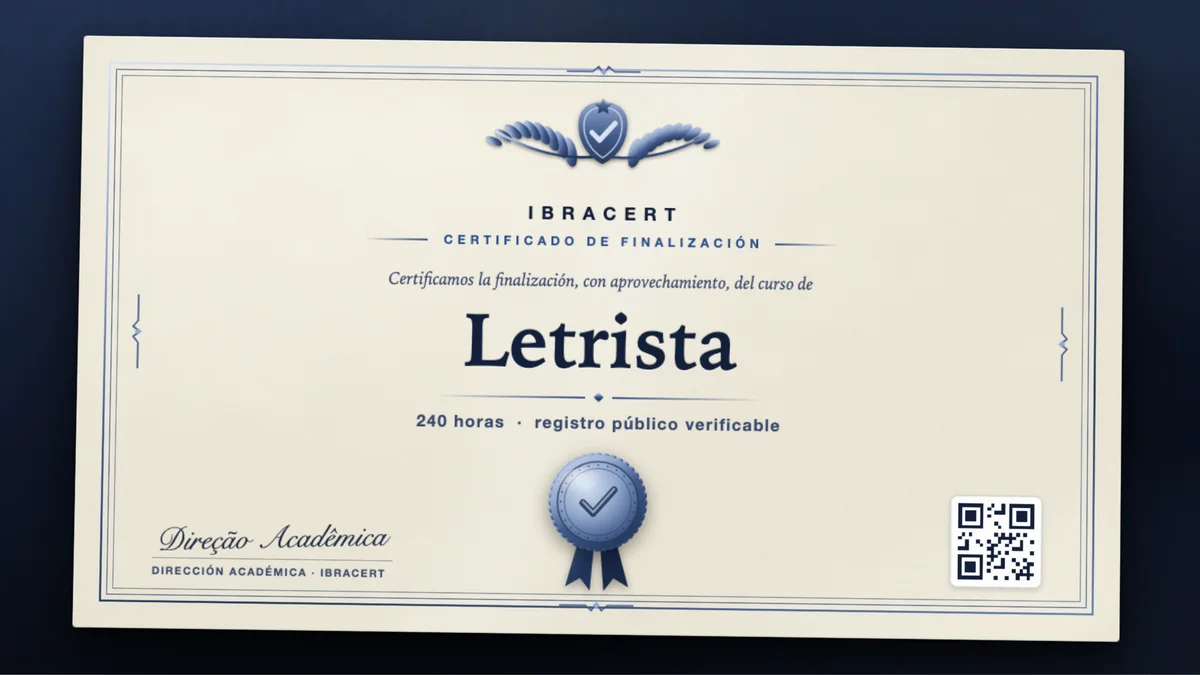 Portada del curso Letrista