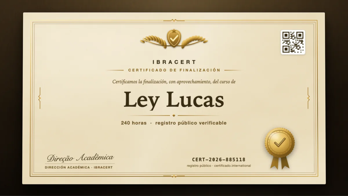 Portada del curso Ley Lucas