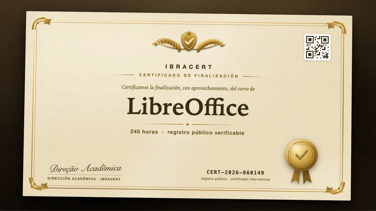 Portada del curso LibreOffice