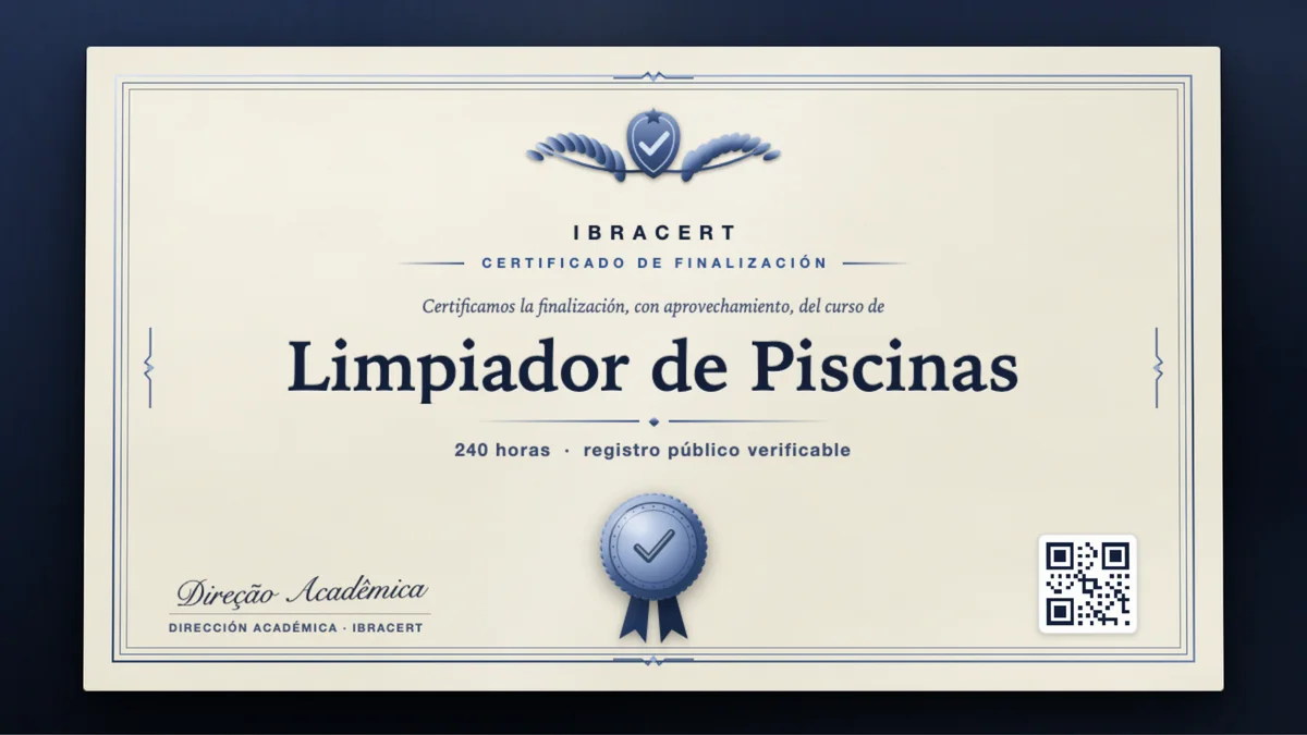 Portada del curso Limpiador de Piscinas
