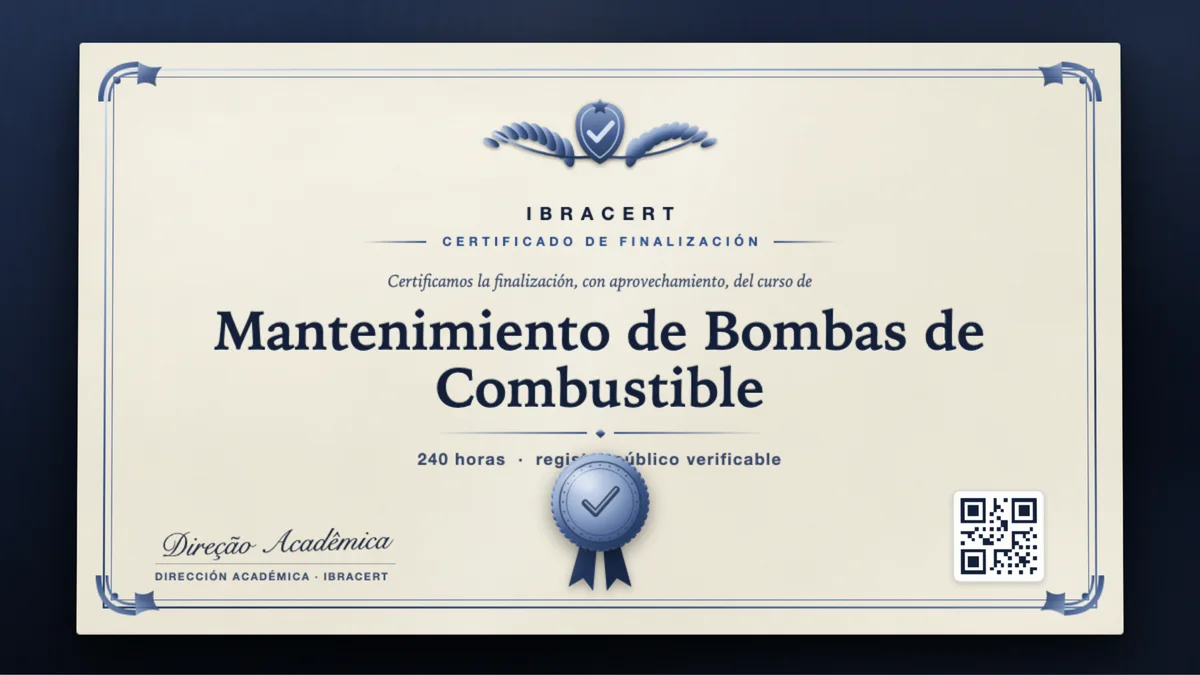 Portada del curso Mantenimiento de Bombas de Combustible