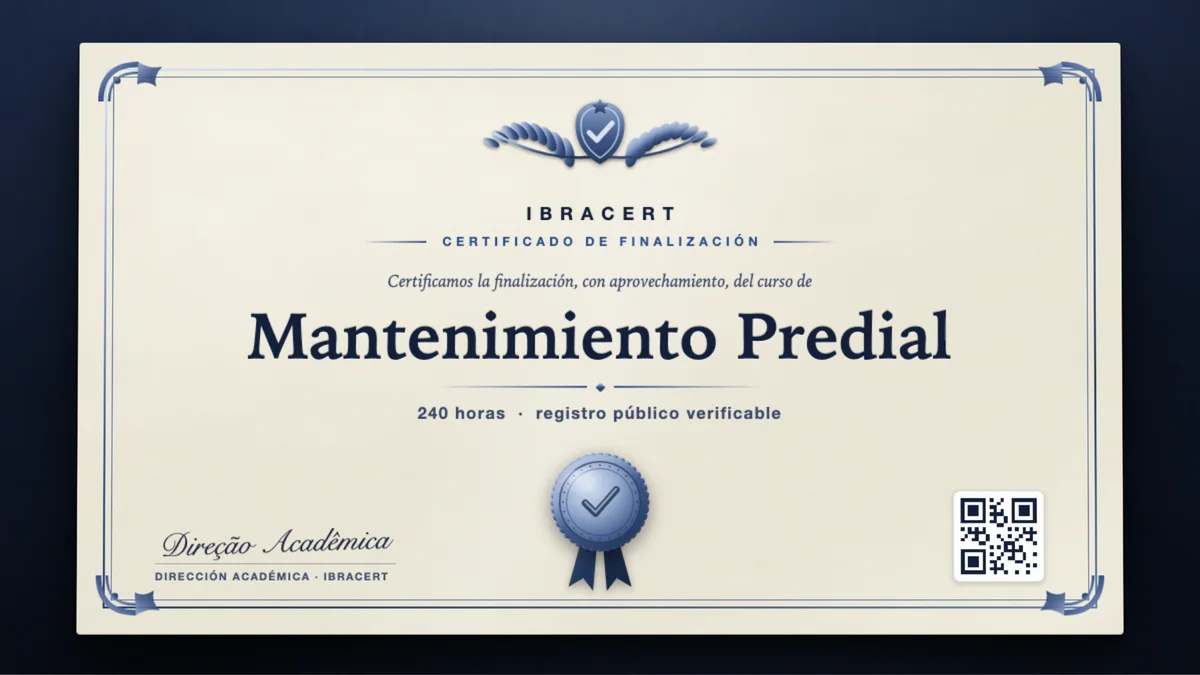 Portada del curso Mantenimiento Predial