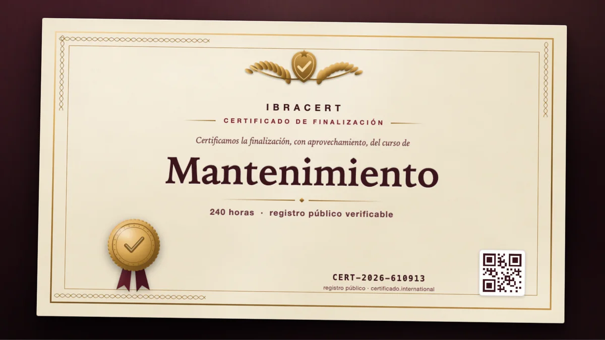 Portada del curso Mantenimiento