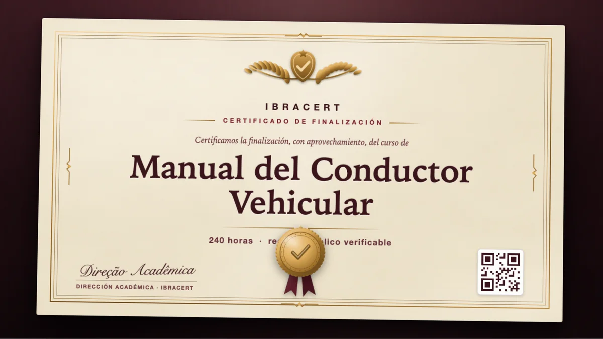 Portada del curso Manual del Conductor Vehicular