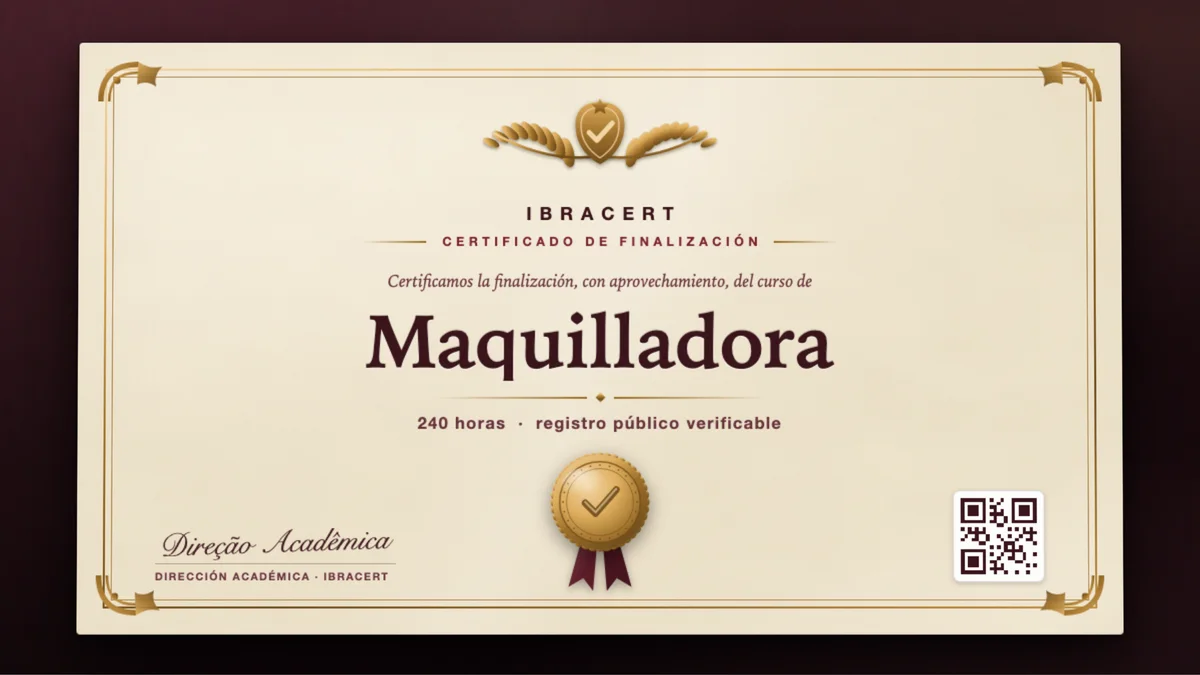 Portada del curso Maquilladora