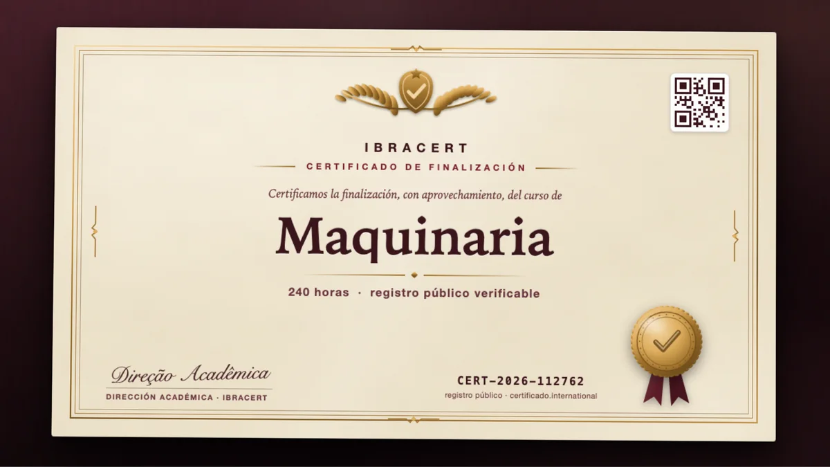Portada del curso Maquinaria