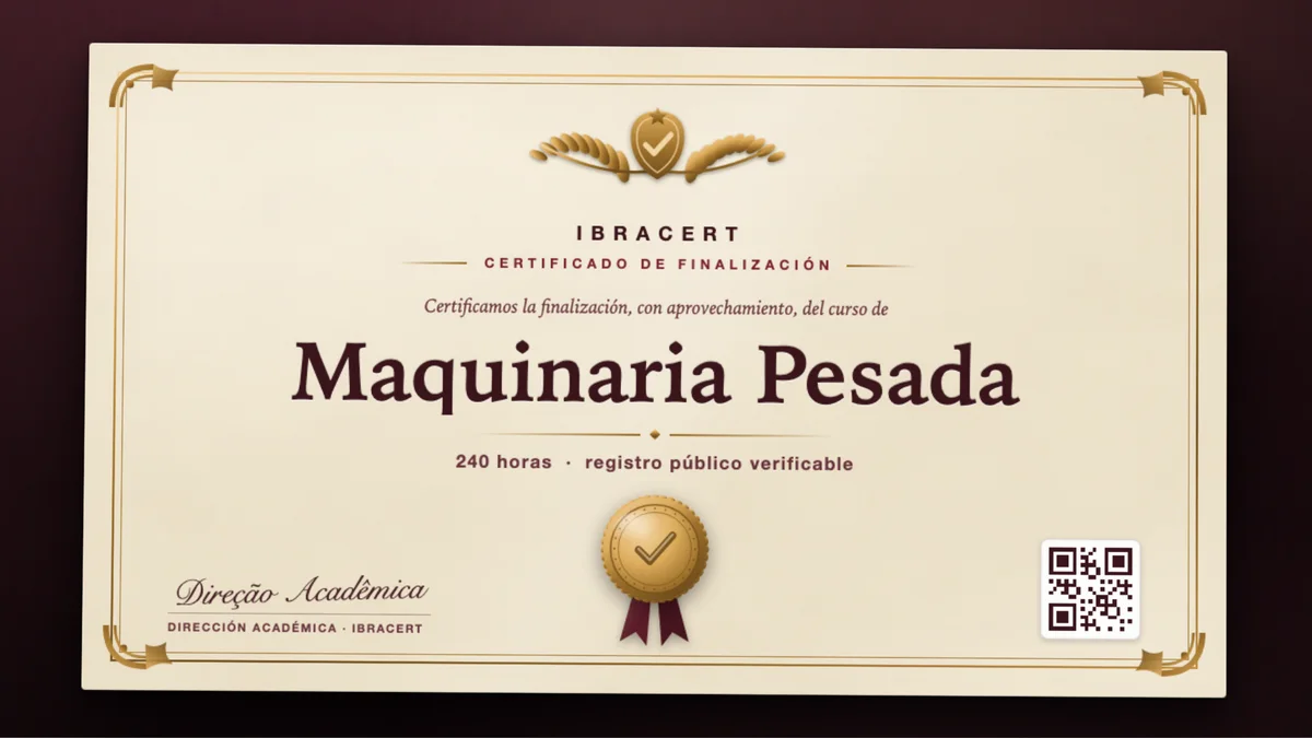 Portada del curso Maquinaria Pesada