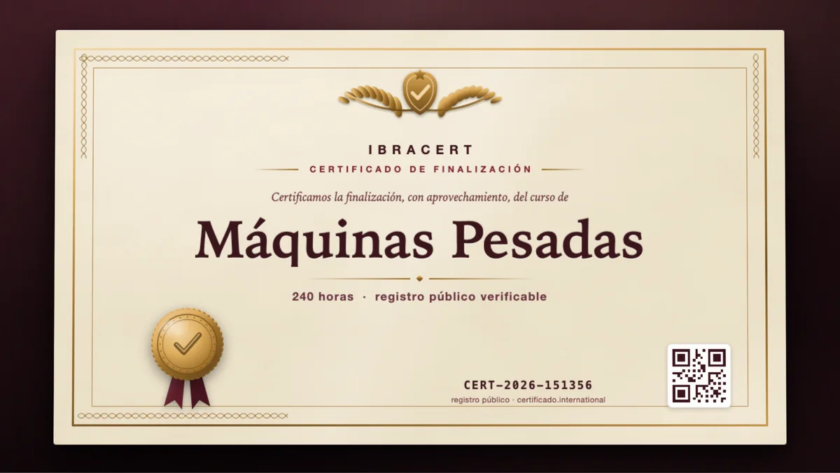 Portada del curso Máquinas Pesadas